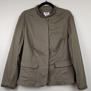 Talbot's Woman Beaded Collar Jacket Vintage Plus Size 14W